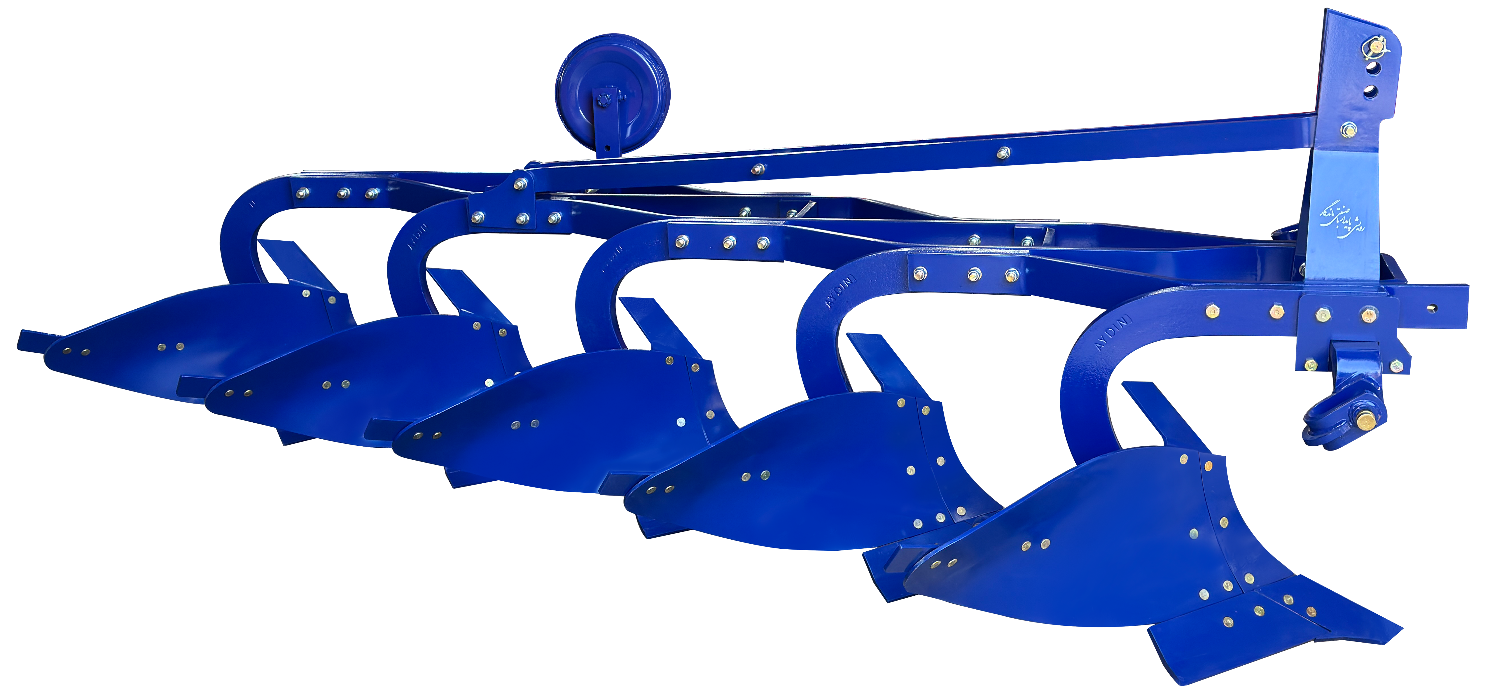 گاوآهن پنج خیش 16 اینچ طرح ترک 16 اینچ (TYPE-1) با چرخ فولادی